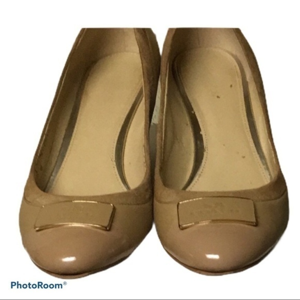 Coach Heath light camel wedge